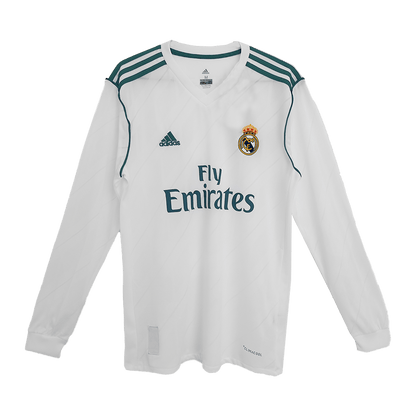Tricouri Fotbal Vintage Real Madrid MODRIĆ #10 Acasă 2017/18 Mânecă Lungă