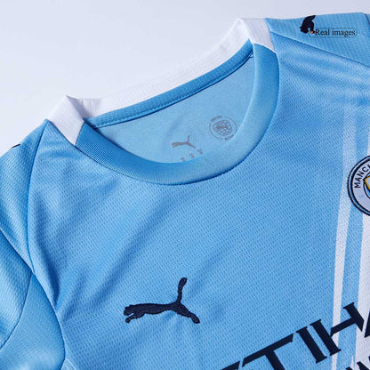 Set Tricouri Fotbal Manchester City Acasă 2025/26 Pentru Copii