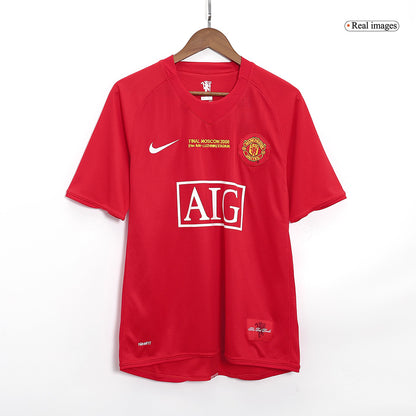 Tricouri Fotbal Vintage Manchester United ROONEY #10 Acasă 2007/08 - UCL Final