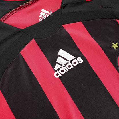 Tricouri Fotbal Vintage AC Milan Acasă 2006/07 Mânecă Lungă