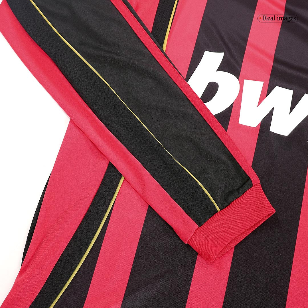 Tricouri Fotbal Vintage AC Milan Acasă 2006/07 Mânecă Lungă