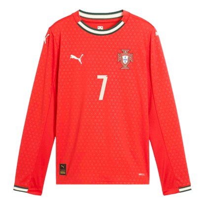 Tricouri Fotbal Portugalia RONALDO #7 Acasă 2025 Mânecă Lungă