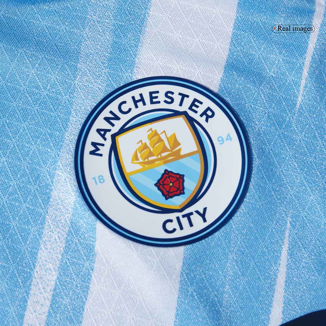 Tricouri Fotbal Manchester City HAALAND #9 Acasă 2025/26 Authentic