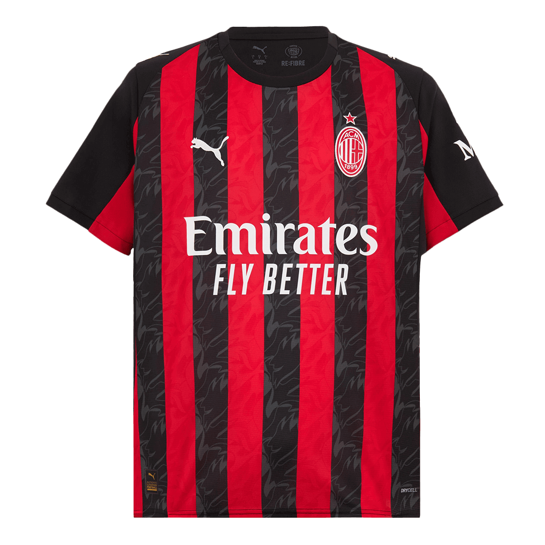 Tricouri Fotbal AC Milan Acasă 2025/26 - Premium
