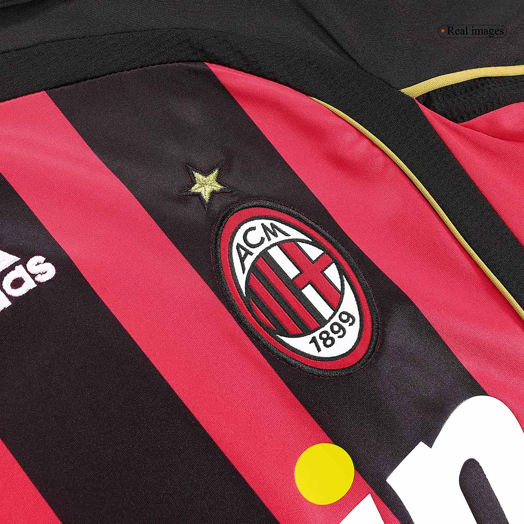 Tricouri Fotbal Vintage AC Milan RONALDO #99 Acasă 2006/07 Mânecă Lungă