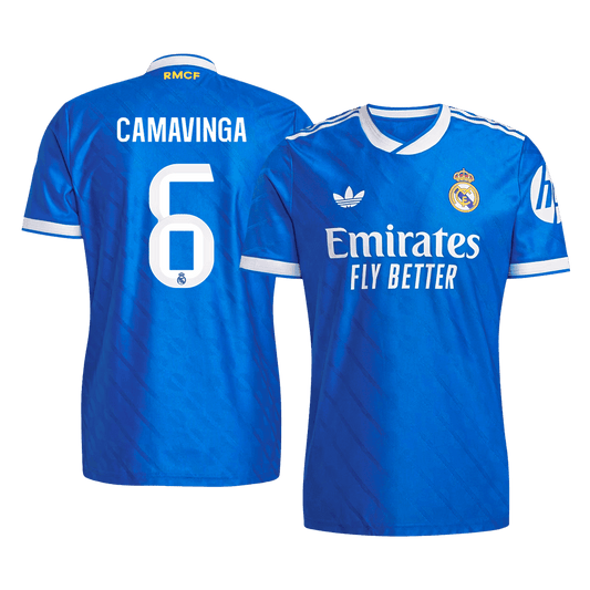 Tricouri Fotbal Real Madrid CAMAVINGA #6 Treilea 2025/26 Authentic