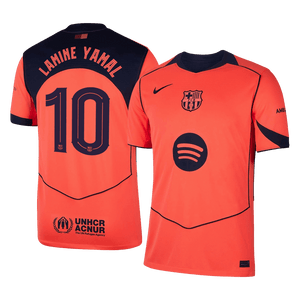 Tricouri Fotbal Barcelona LAMINE YAMAL #10 Treilea 2025/26 - UCL