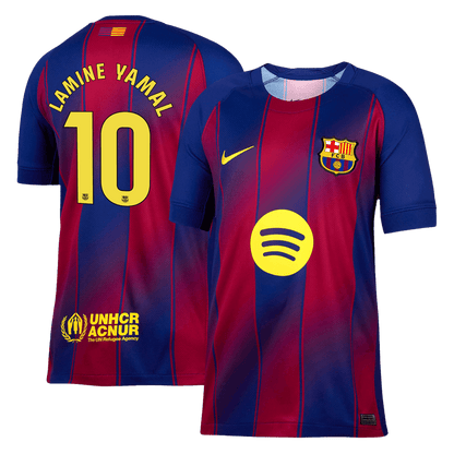 Tricouri Fotbal Barcelona LAMINE YAMAL #10 Acasă 2025/26 - Premium (mărime mare)
