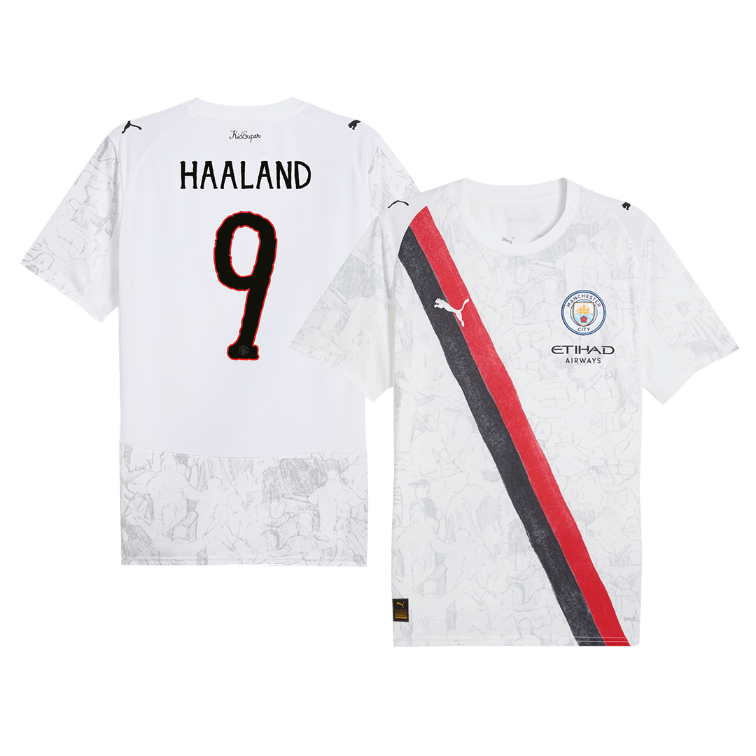 Tricouri Fotbal Manchester City KidSuper HAALAND #9 2025/26 - Club World Cup